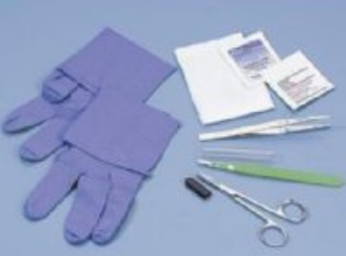 Busse Hospital Disposables 744 - Busse Hospital Disposables Sharp Debridement Tray - 1/Each, 50/Case