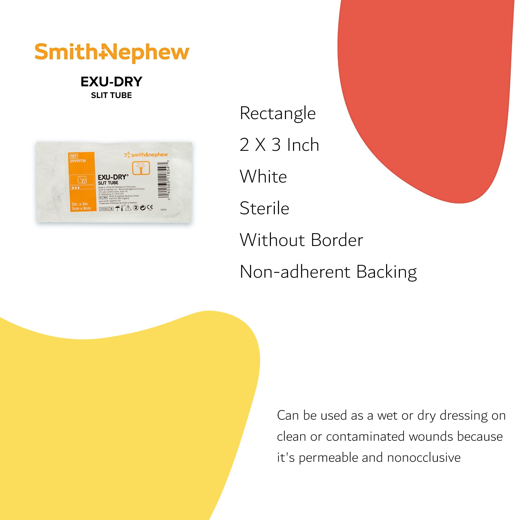 Smith & Nephew - 5999PTM Exu-Dry Slit Tube Wound Dressing