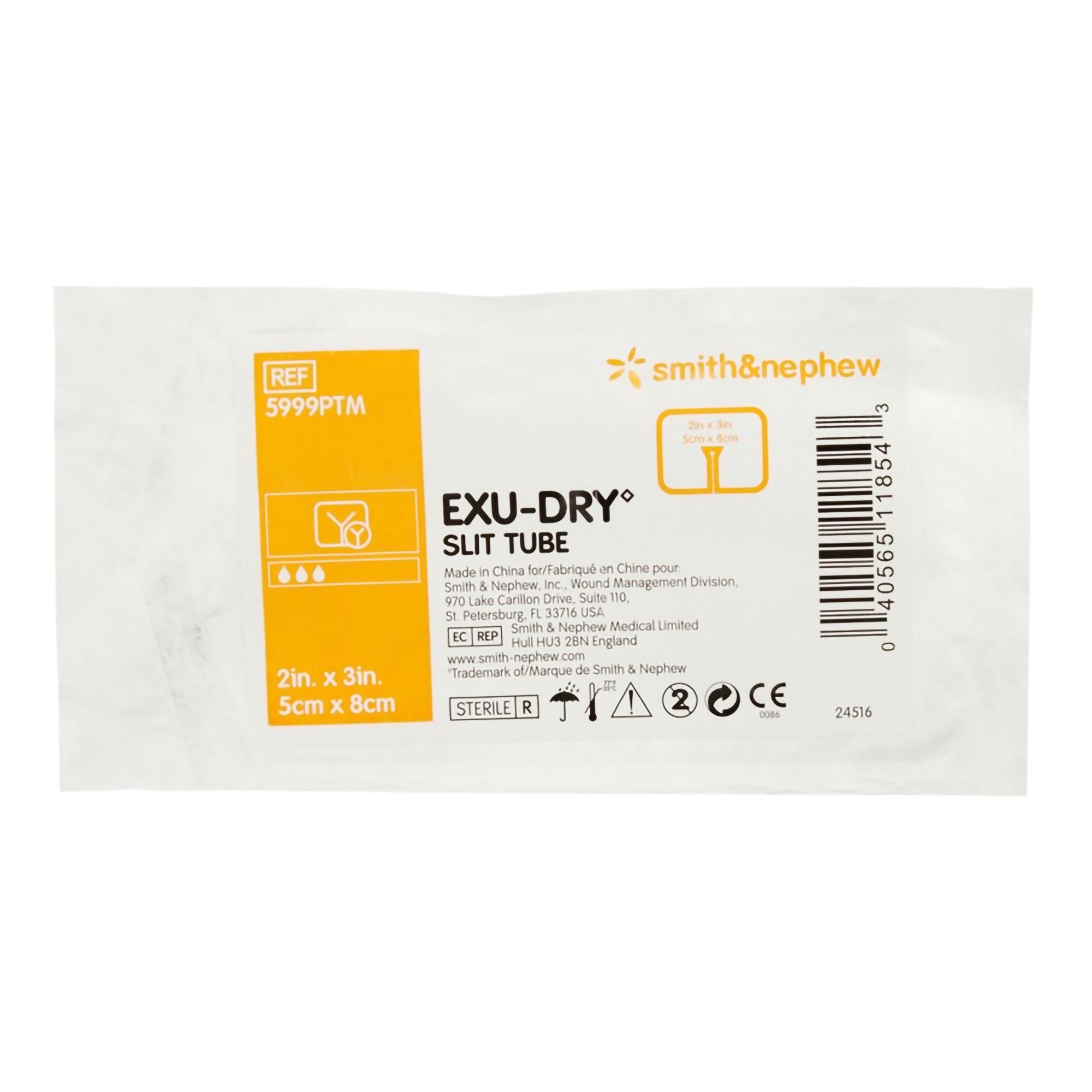 Smith & Nephew - 5999PTM Exu-Dry Slit Tube Wound Dressing