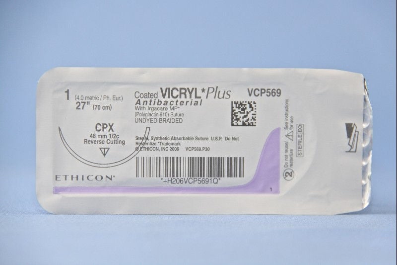 J & J Healthcare Systems - VCP569H Coated Vicryl™ Plus Suture with Needle