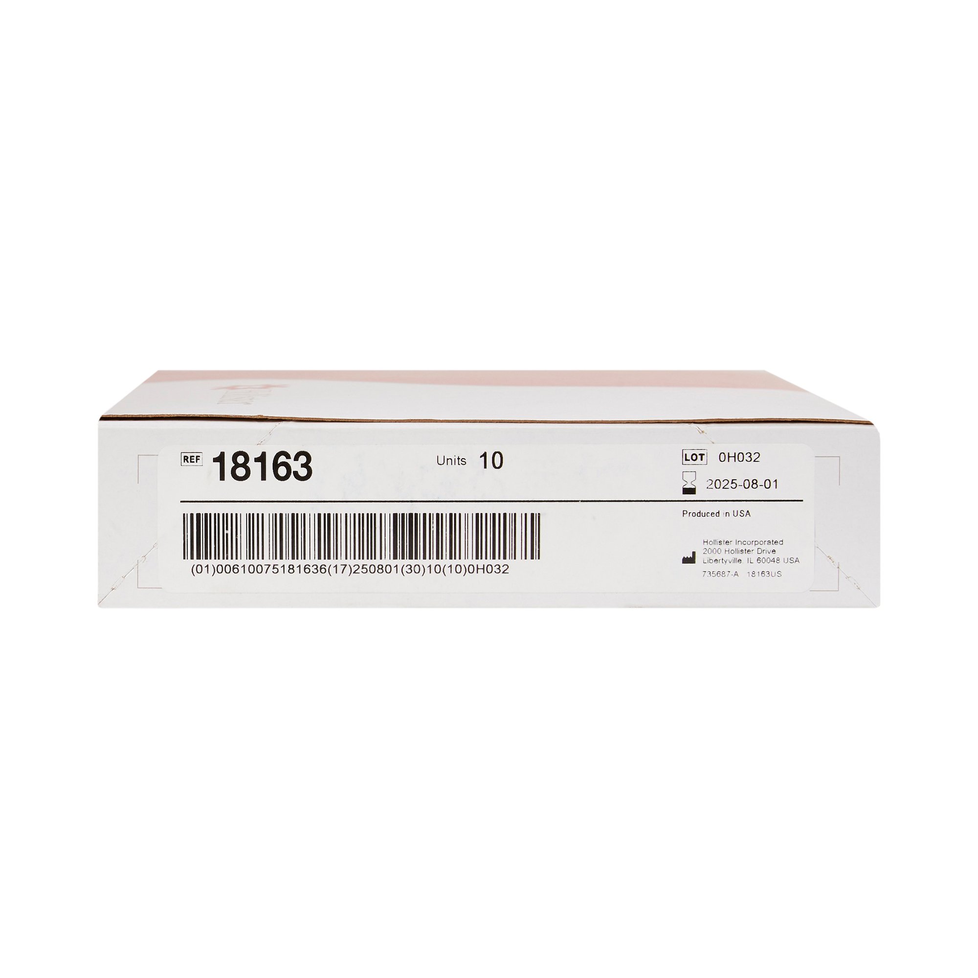 Hollister 18163 - New Image™ 18163 Two-Piece Transparent Ostomy Pouch, Pre-cut to Fit 57 mm Stoma - 10/Box