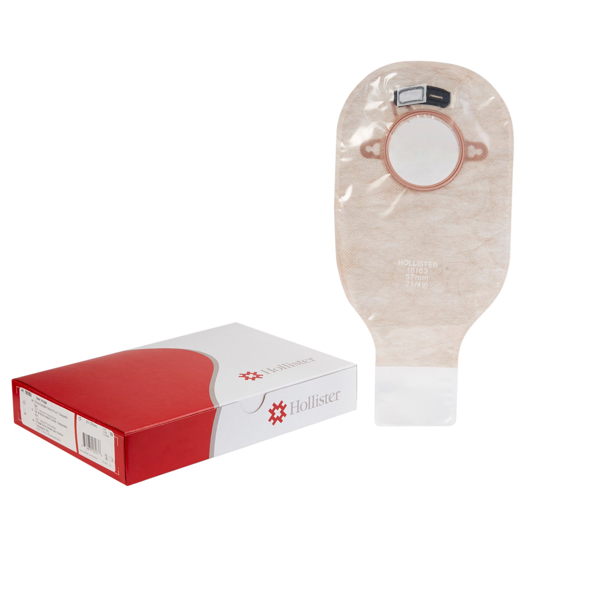 Hollister - 18163 New Image™ 18163 Two-Piece Transparent Ostomy Pouch