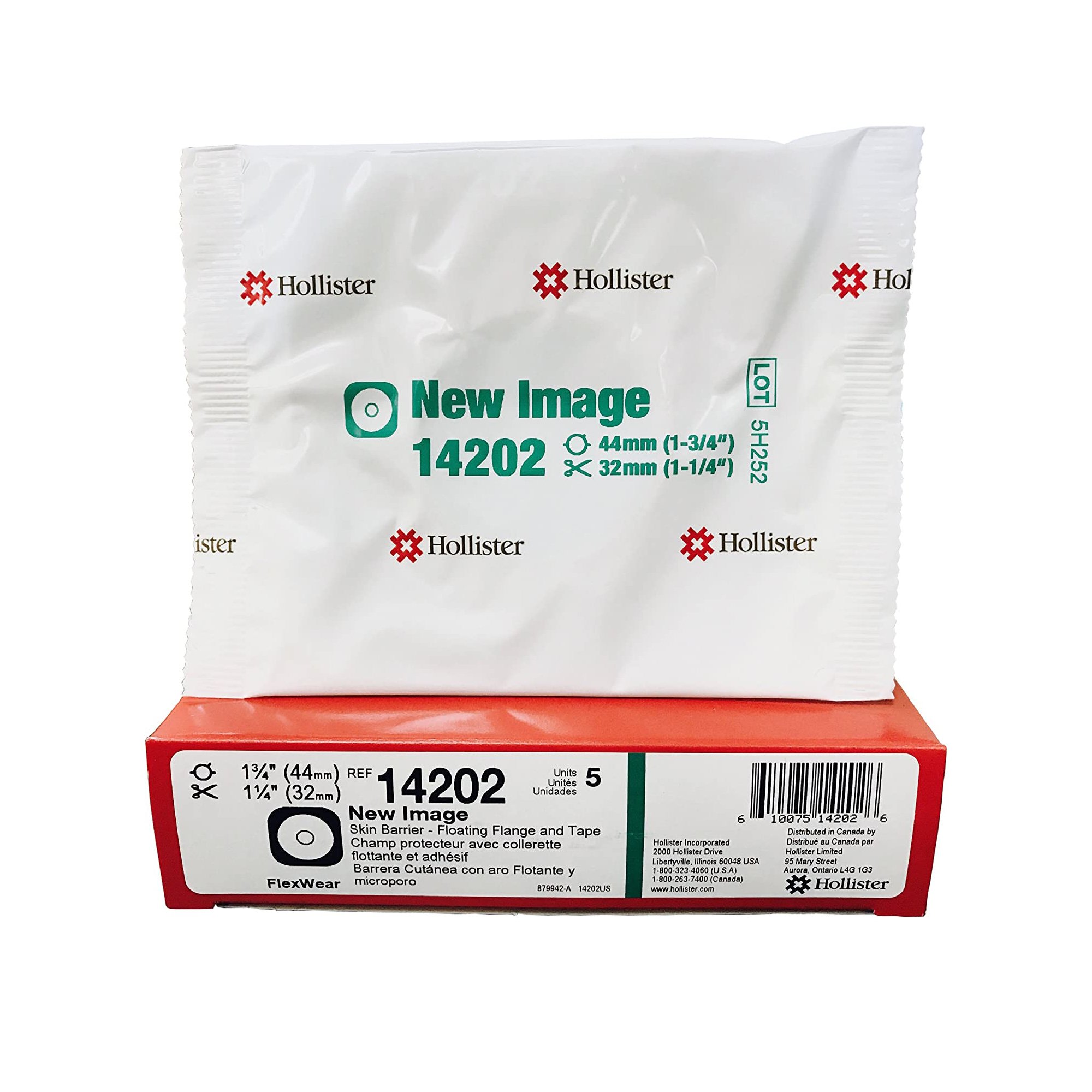 Hollister - 14202 New Image™ Flextend™ Colostomy Barrier With Up to 1¼ Inch Stoma Opening