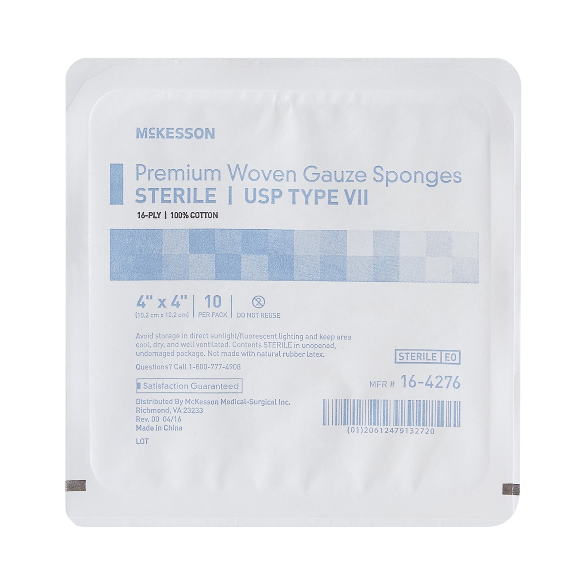 McKesson Brand - 16-4276 McKesson Sterile USP Type VII Gauze Sponge