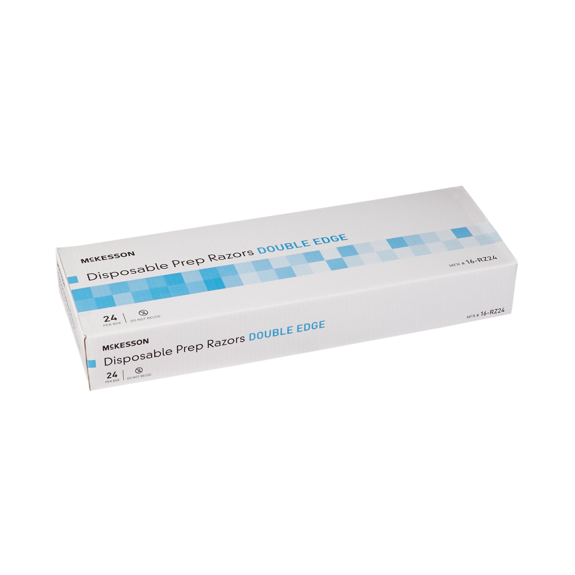 McKesson Brand 16-RZ24 - McKesson Single-Blade Razor, Double-Edged, Disposable - 1/Each, 24/Box, 144/Case