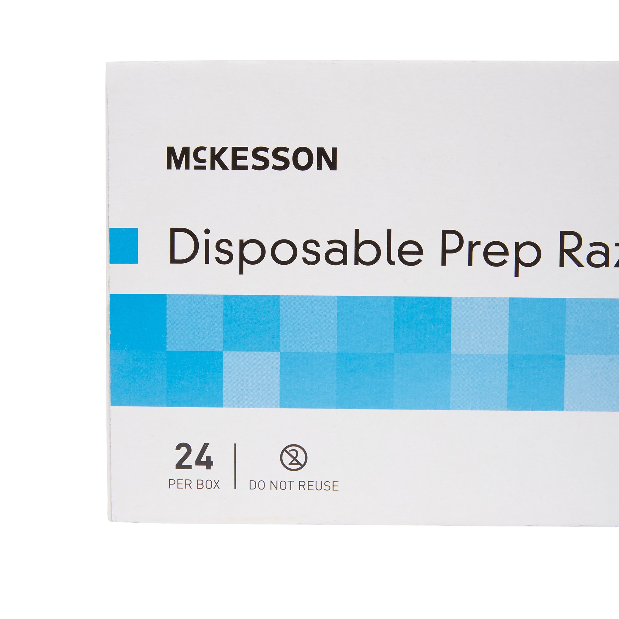 McKesson Brand 16-RZ24 - McKesson Single-Blade Razor, Double-Edged, Disposable - 1/Each, 24/Box, 144/Case