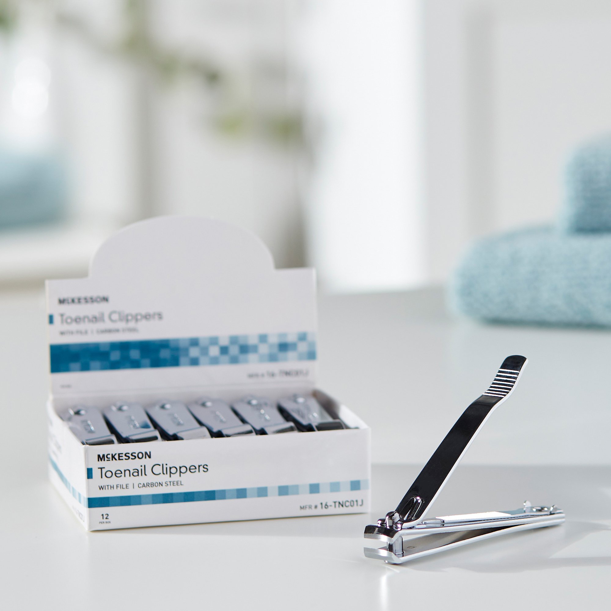 McKesson Brand 16-TNC01J - McKesson Toenail Clippers, Thumb Squeeze Lever - 1/Each, 12/Box, 120/Case