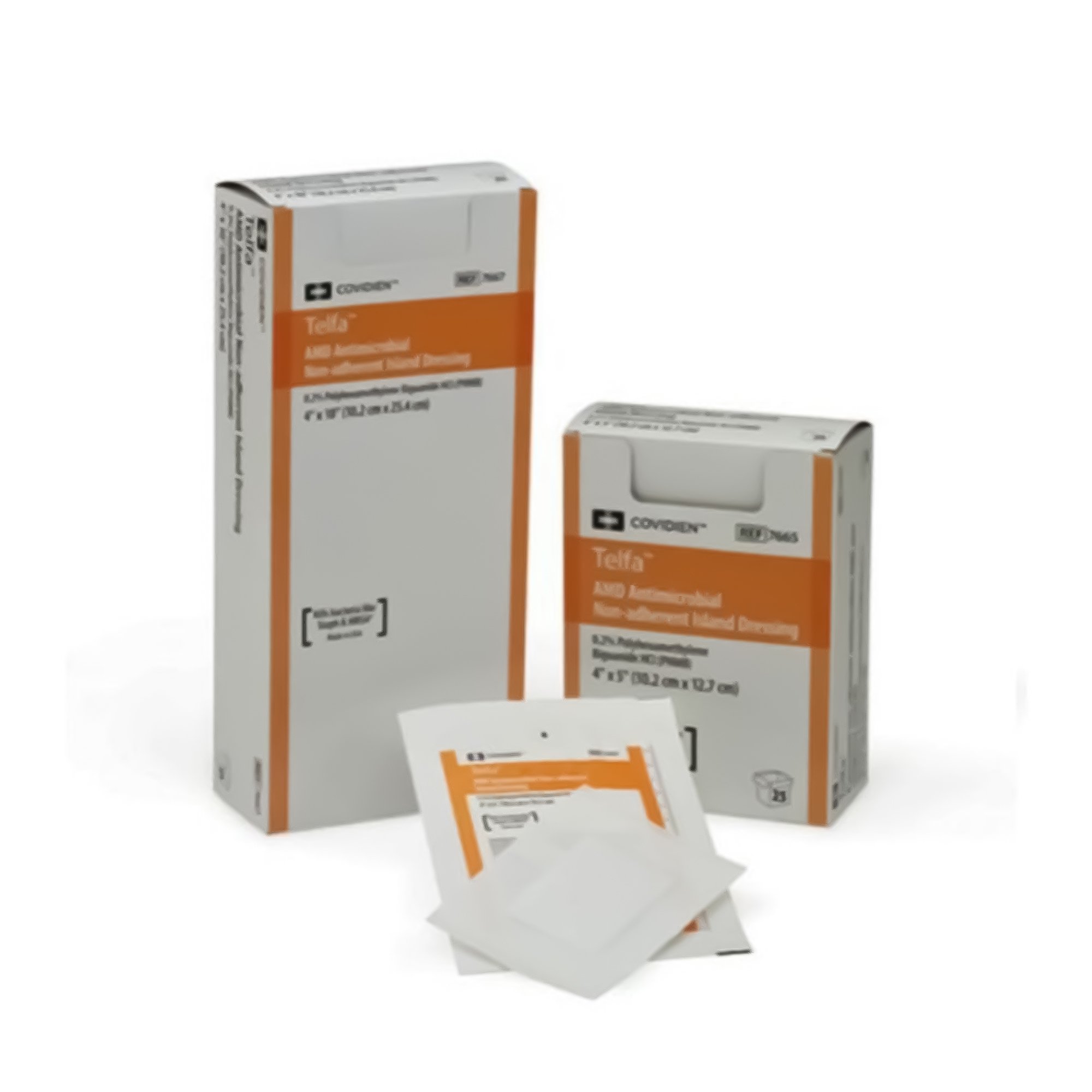 Cardinal 7666 - Telfa™ Impregnated Antimicrobial Dressing, 4 x 8 Inch - 1/Each, 25/Tray, 100/Case