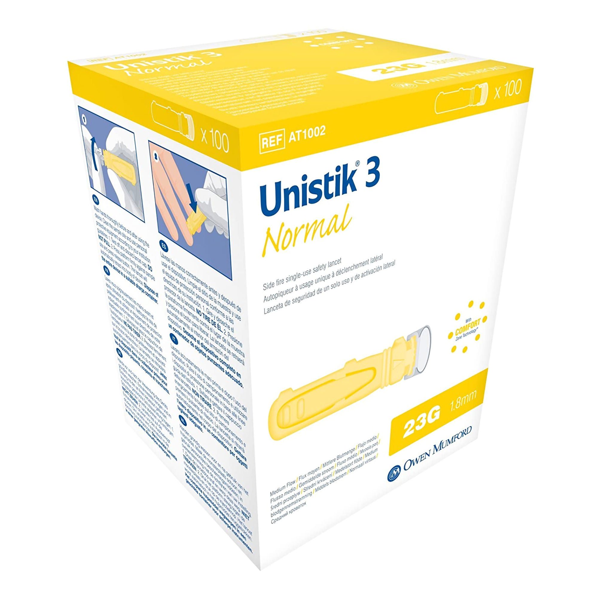Owen Mumford - AT 1002 Unistik® 3 Normal Safety Lancet