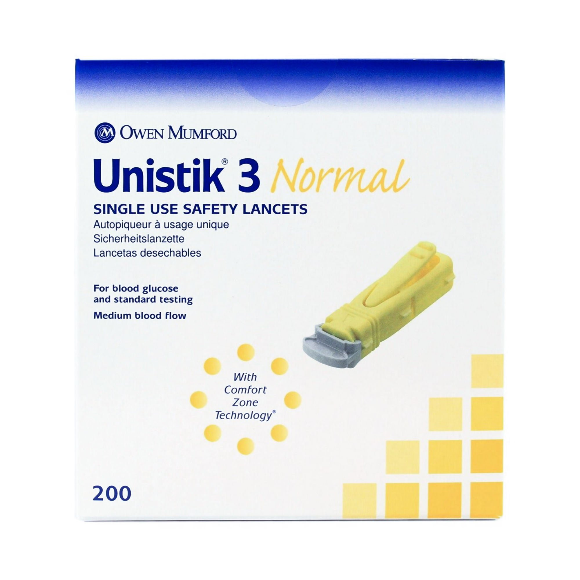 Owen Mumford - AT 1004 Unistik® 3 Normal Safety Lancet