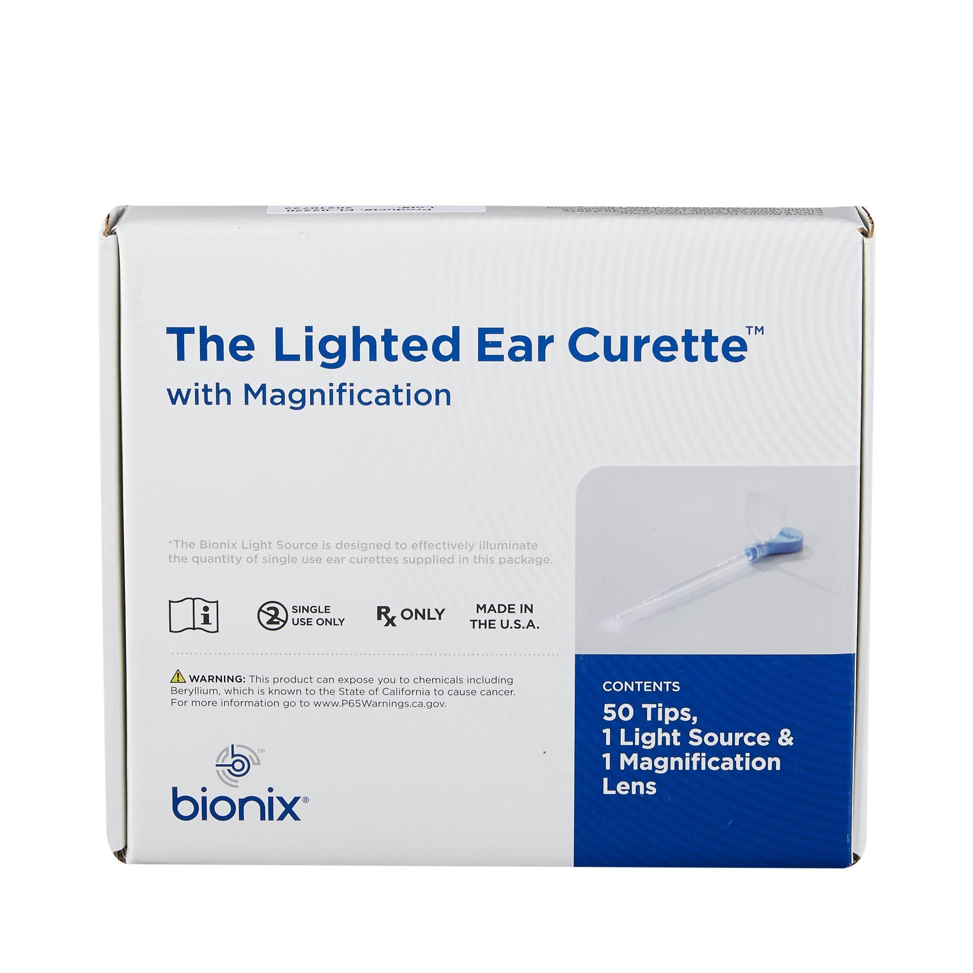 Bionix - 2220 Ear Curette Kit with Non-Rechargeable Light MicroLoop® Round Handle 3 mm Tip Micro Loop Tip