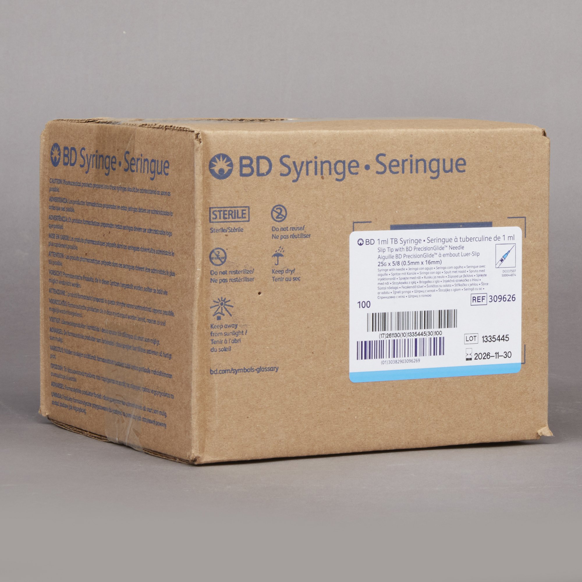 BD - 309626 PrecisionGlide™ Tuberculin Syringe with Needle