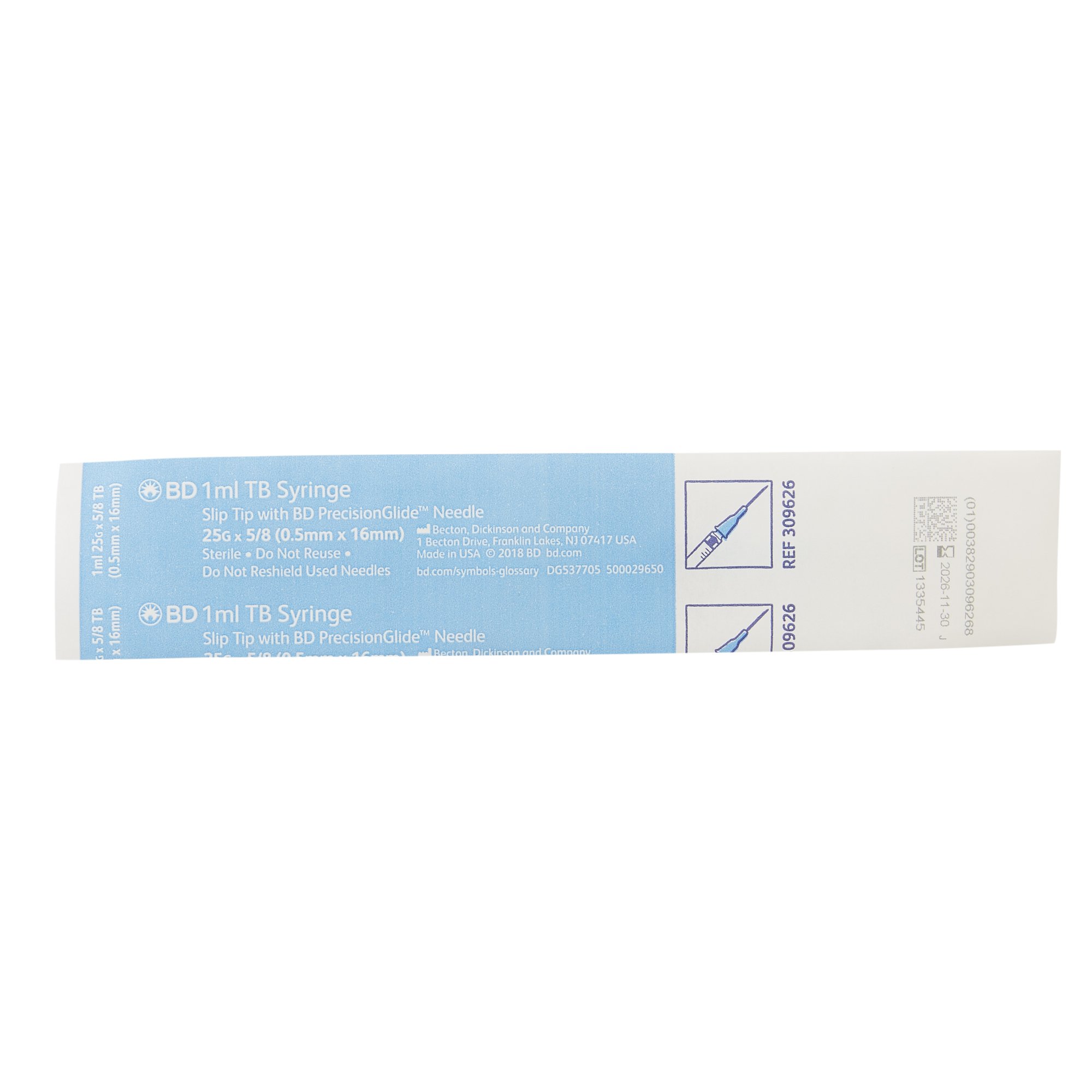 BD - 309626 PrecisionGlide™ Tuberculin Syringe with Needle