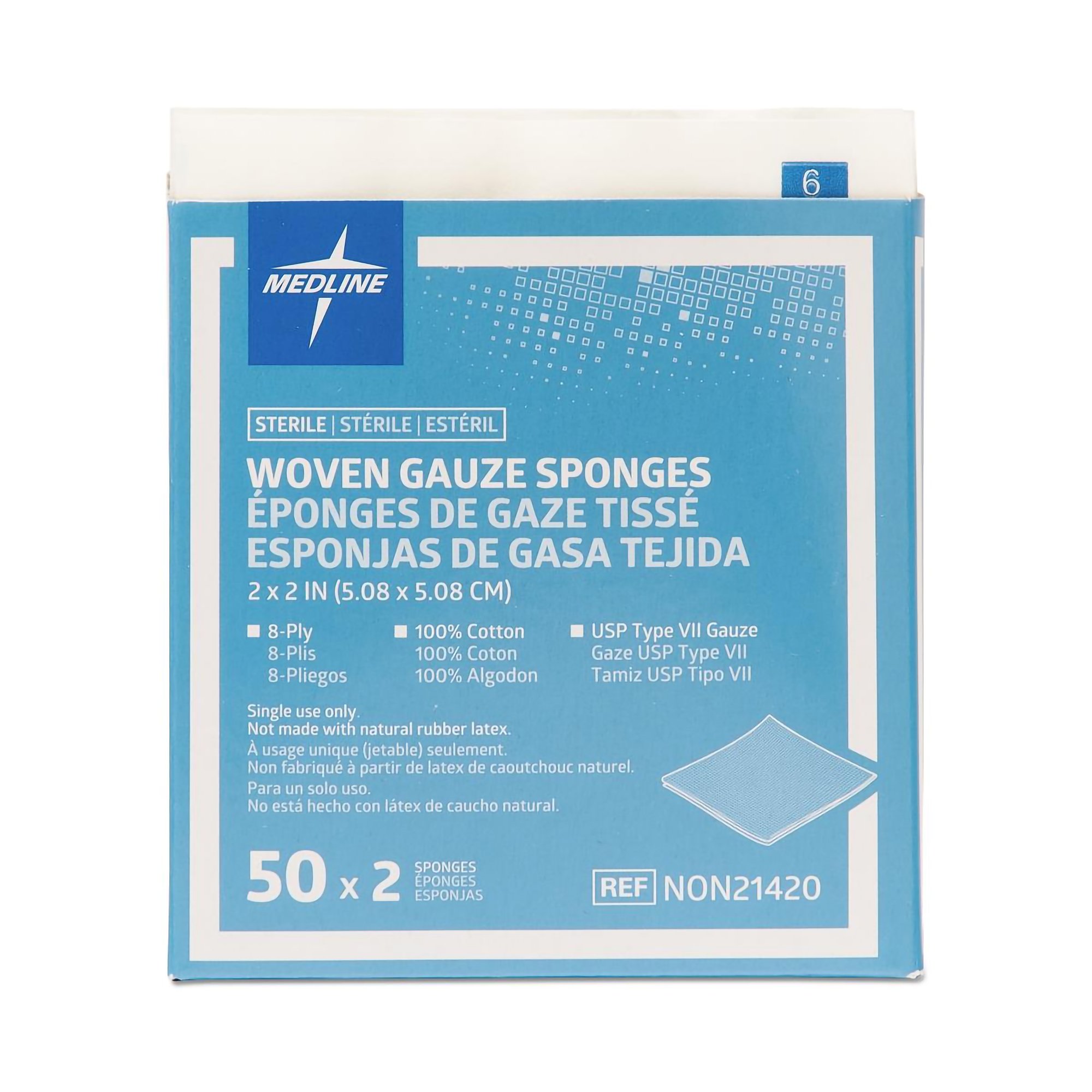 Medline - NON21420 Medline Sterile USP Type VII Gauze Sponge