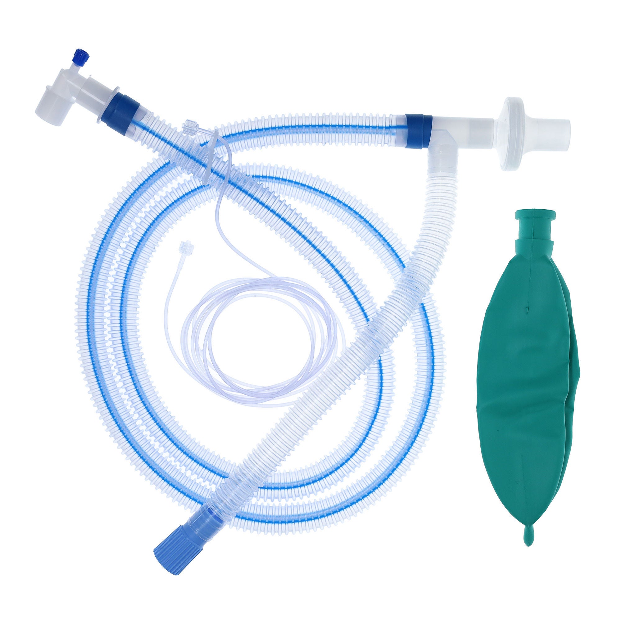 Sun Med - AFN1QXX4 Anesthesia Breathing Circuit Limb-O™ Corrugated Tube 72 Inch Tube Single Limb Adult 1 Liter Bag Single Patient Use