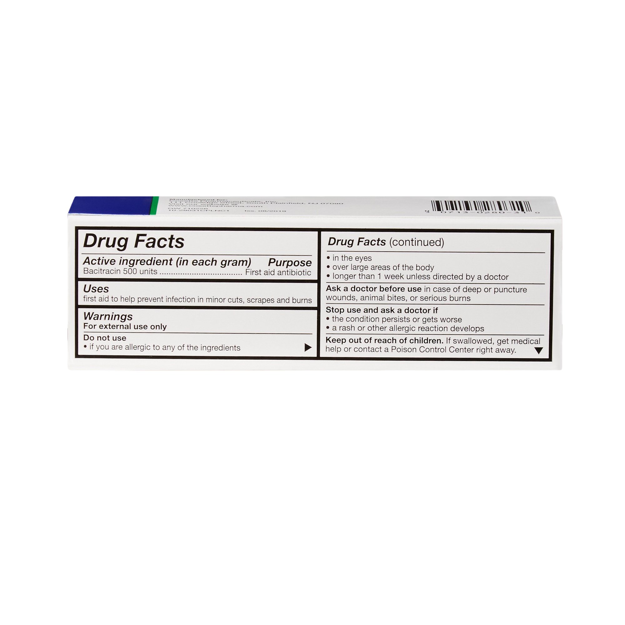 G & W Laboratories - 00713028031 G & W® Bacitracin First Aid Antibiotic