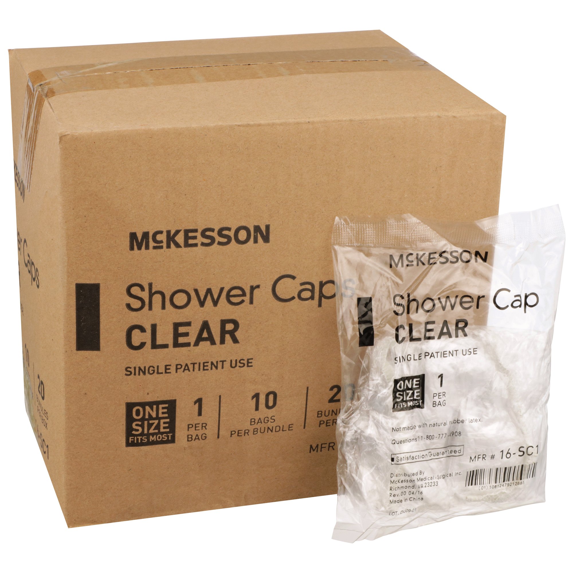 McKesson Brand 16-SC1 - McKesson Shower Cap - 1/Each, 200/Box, 2000/Case