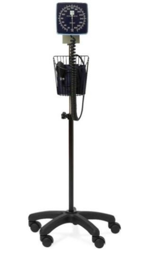 Medline - MDS9407 Aneroid Sphygmomanometer Unit Medline Adult Cuff Arm Nylon Cuff Mobile