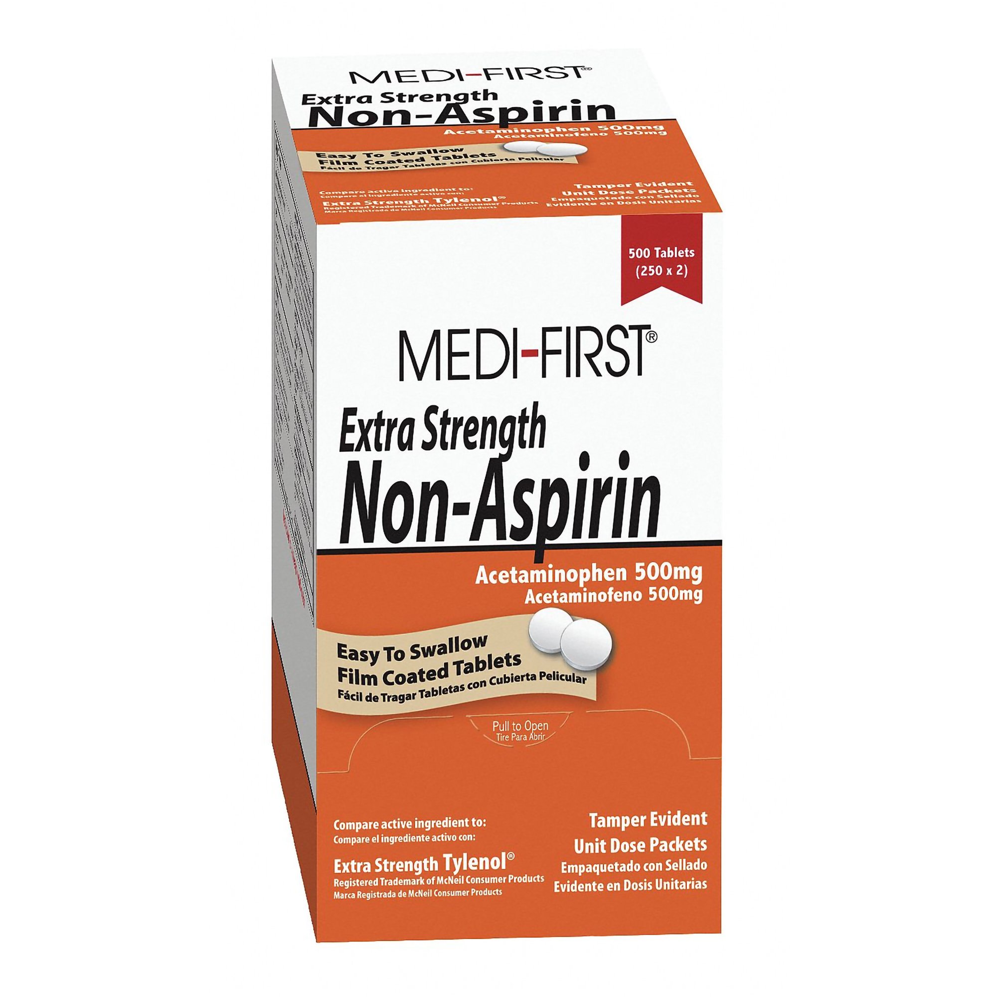 Medique Products 80413 - Medi-First® Acetaminophen Pain Relief - 500/Box