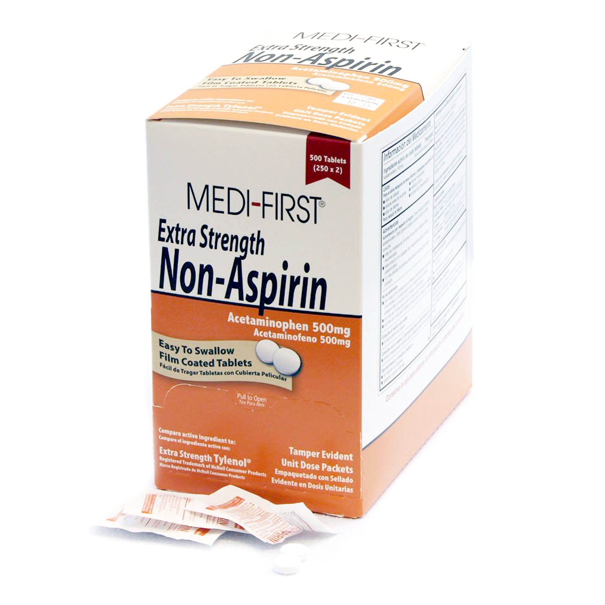 Medique Products 80413 - Medi-First® Acetaminophen Pain Relief - 500/Box