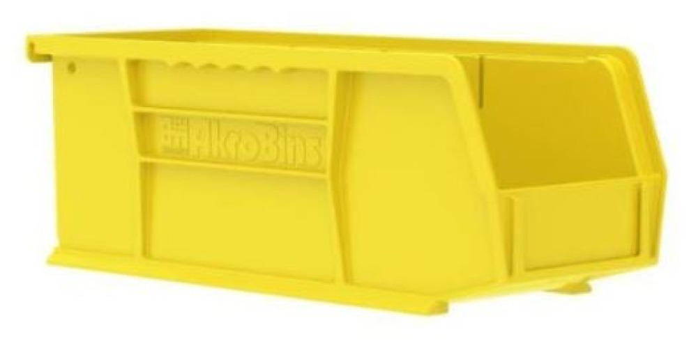 Akro-Mils - 30224YELLO Storage Bin AkroBins® Yellow Plastic 4 X 4-1/8 X 10-7/8 Inch