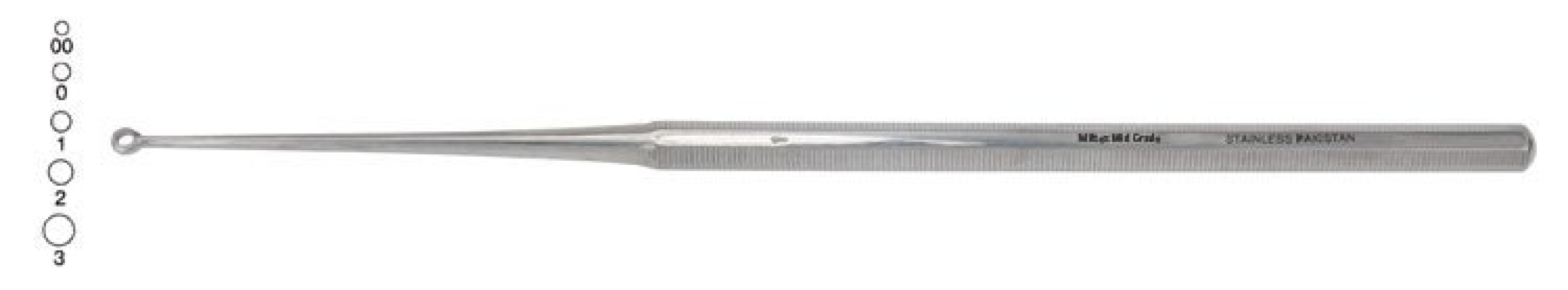Integra Lifesciences - V919-288 Ear Curette Vantage® Buck 6-1/2 Inch Length Single-ended Handle Size 3 Tip Straight Blunt Tip