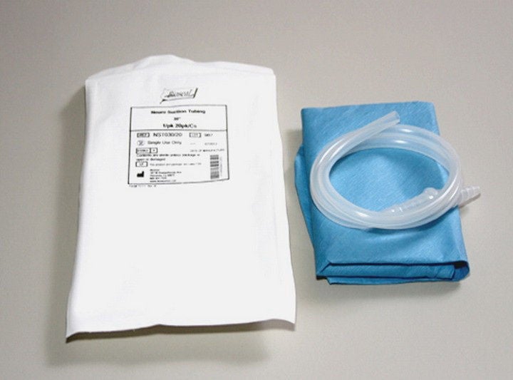 Bioseal - NST030-20 Neurosurgical Suction Tubing Bioseal® Clear 3/16 Inch I.D. 2-1/2 Foot Length Silicone Sterile
