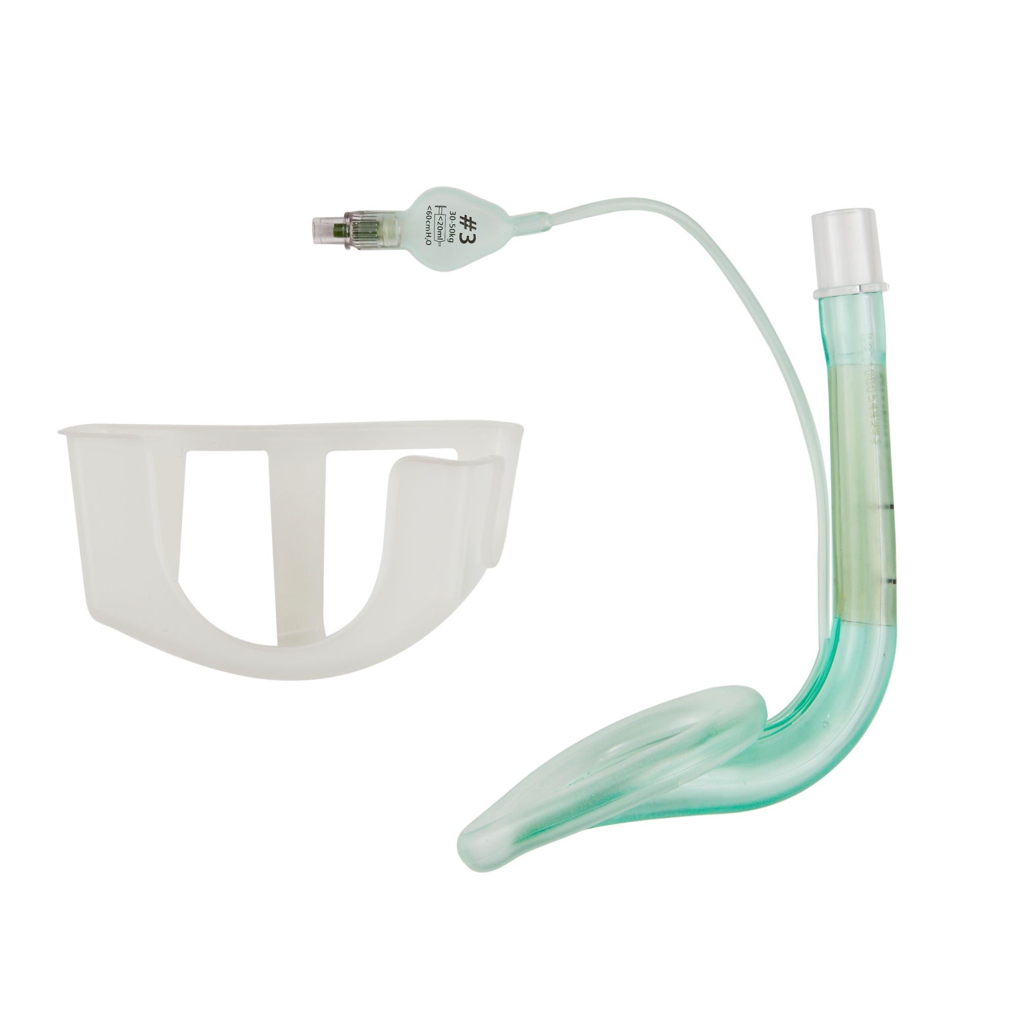 Ambu - 321300000U Curved Laryngeal Mask AuraOnce™ Size 3 20 mL Cuff PP / PVC / Silicone Single Patient Use Sterile