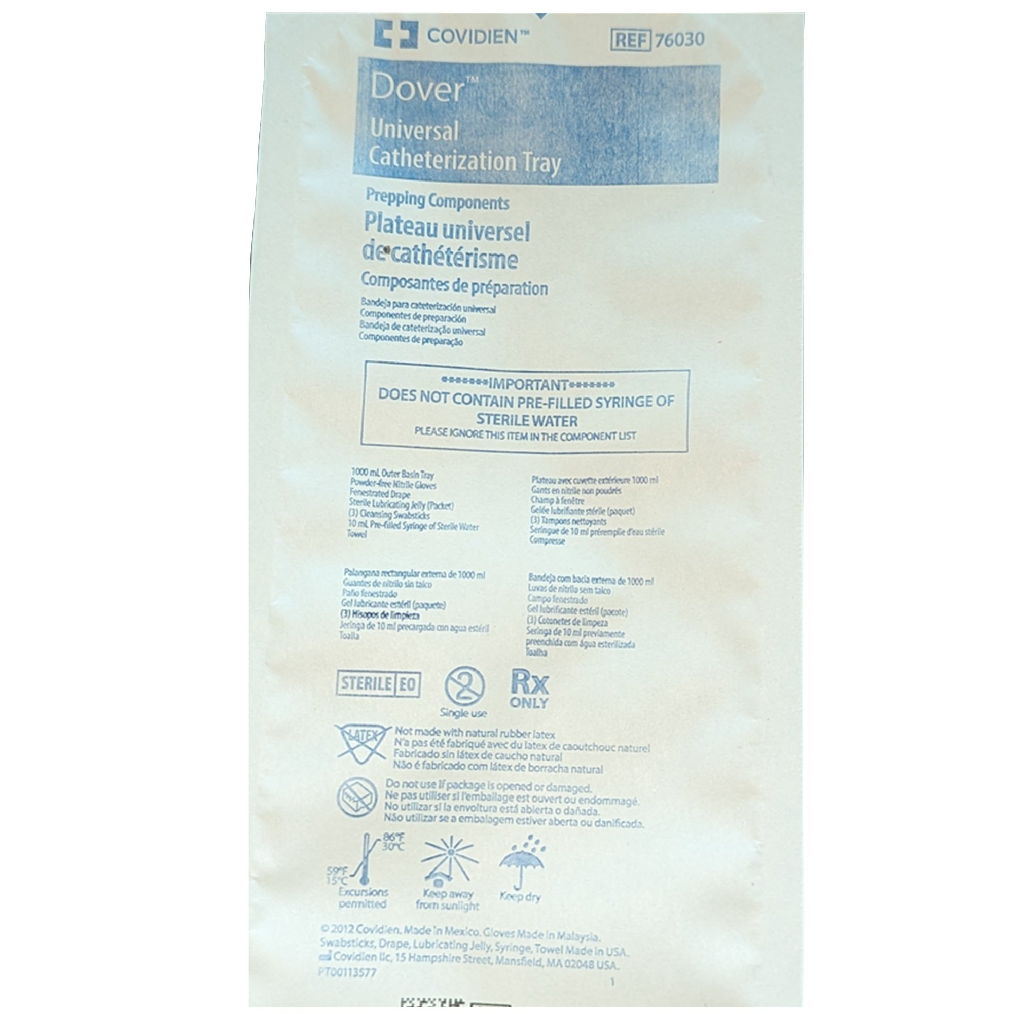 Cardinal - 76030 Dover™ Universal Indwelling Catheter Tray
