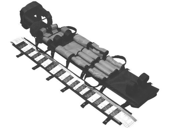 Allied Healthcare - L484C LSP Pediatric Board System 10 to 75 lbs. Weight Capacity Black