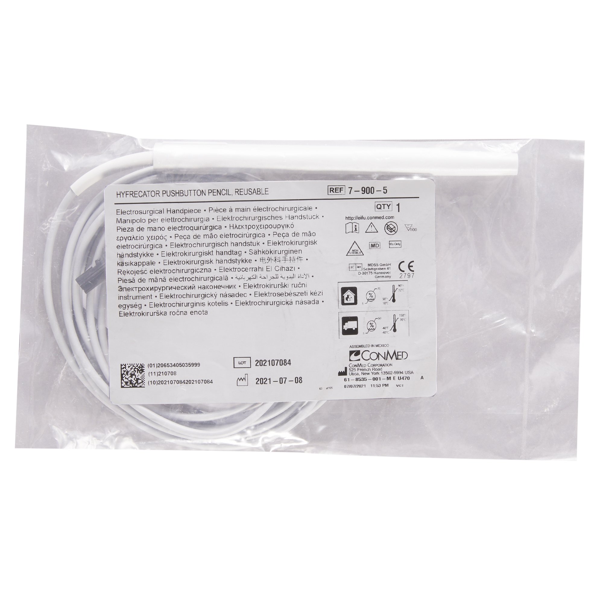 Conmed 7-900-5 - Hyfrecator® Electrosurgical Pencil - 1/Each