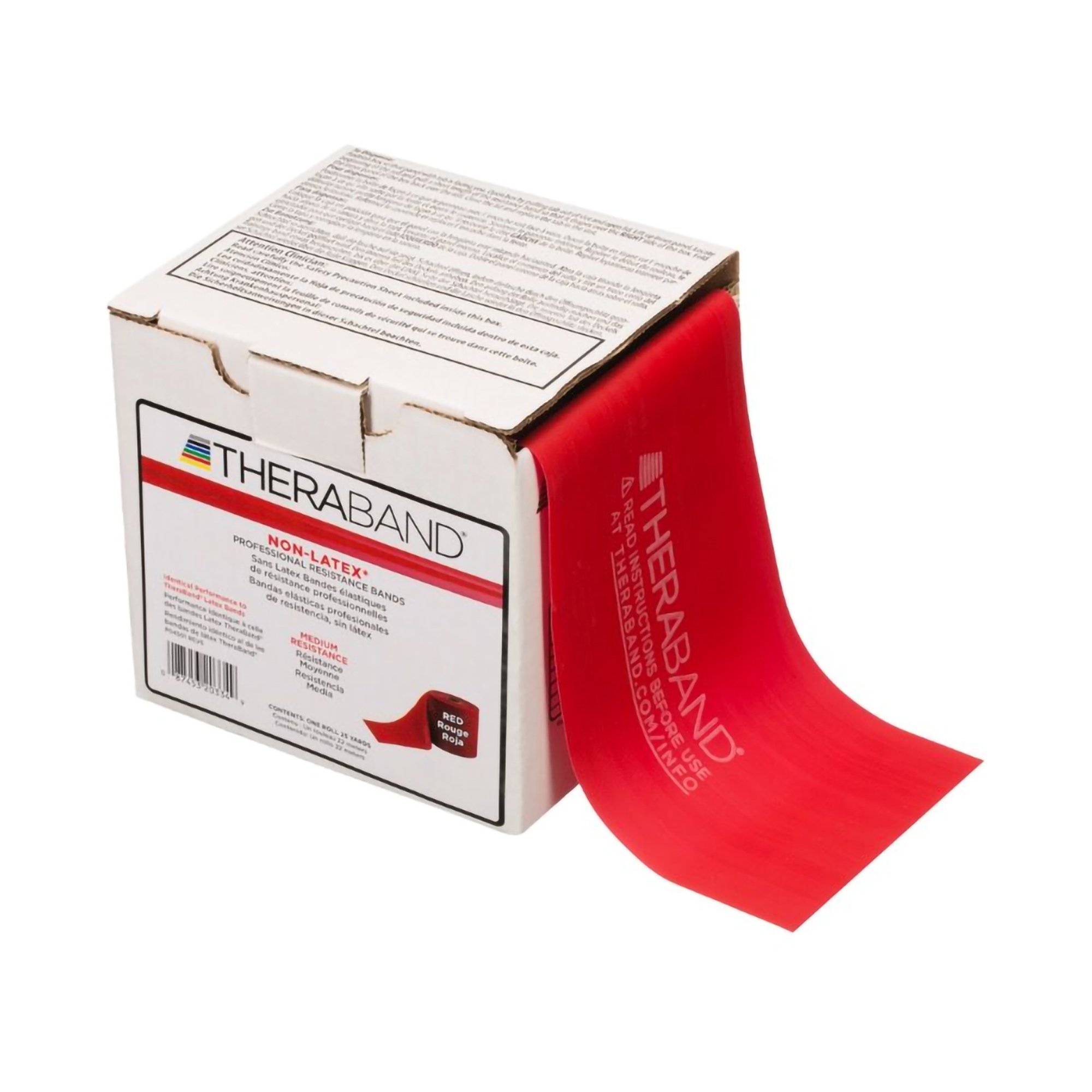 Performance Health 81234756 - TheraBand® Exercise Resistance Band, Red, 4 Inch x 25 Yard, Medium Resistance - 1/Each