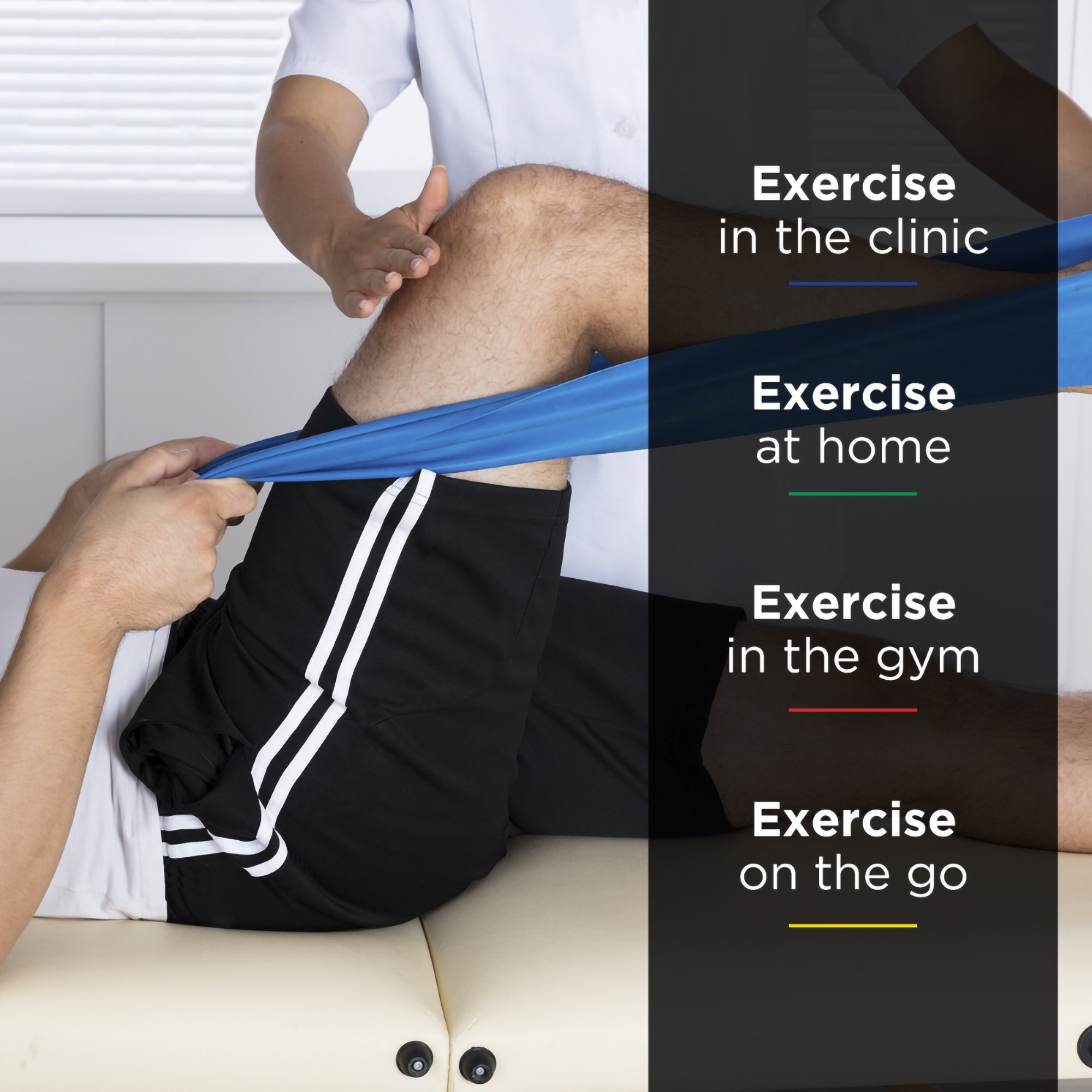 Performance Health 81234772 - TheraBand® Exercise Resistance Band, Blue, 6 Inch x 25 Yard, X-Heavy Resistance - 1/Each