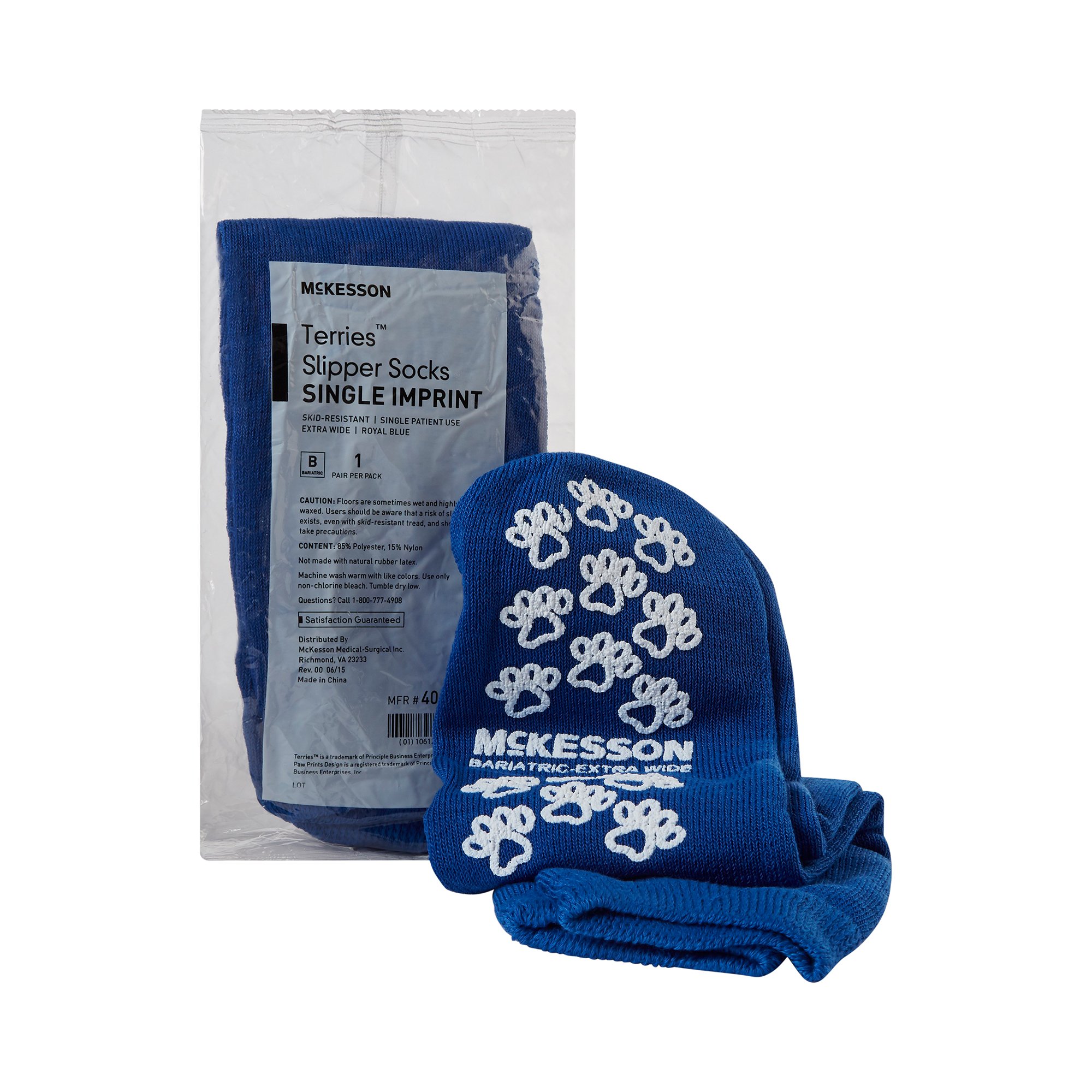 McKesson Brand - 40-1099 McKesson Terries™ Slipper Socks