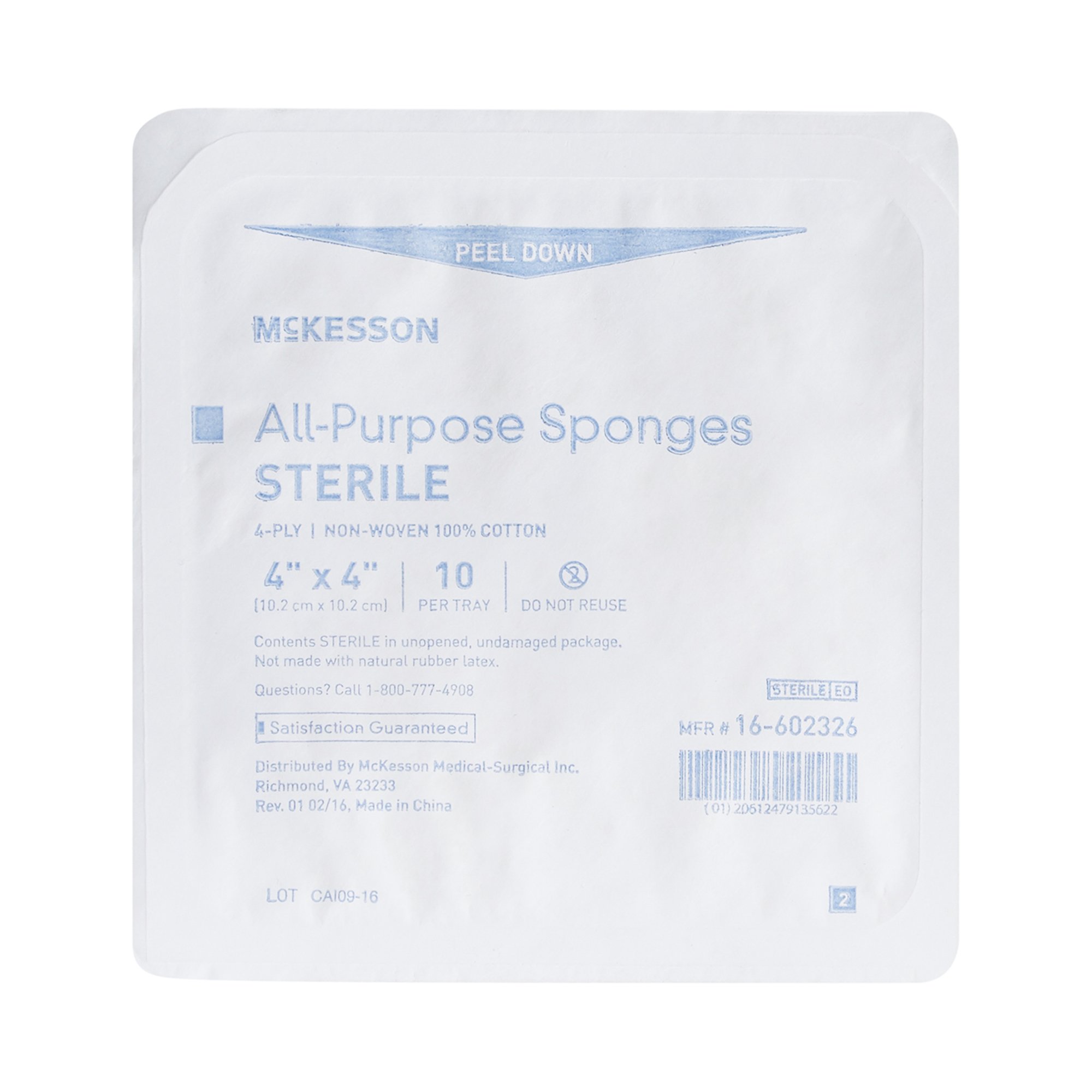 McKesson Brand - 16-602326 McKesson Sterile Nonwoven Sponge