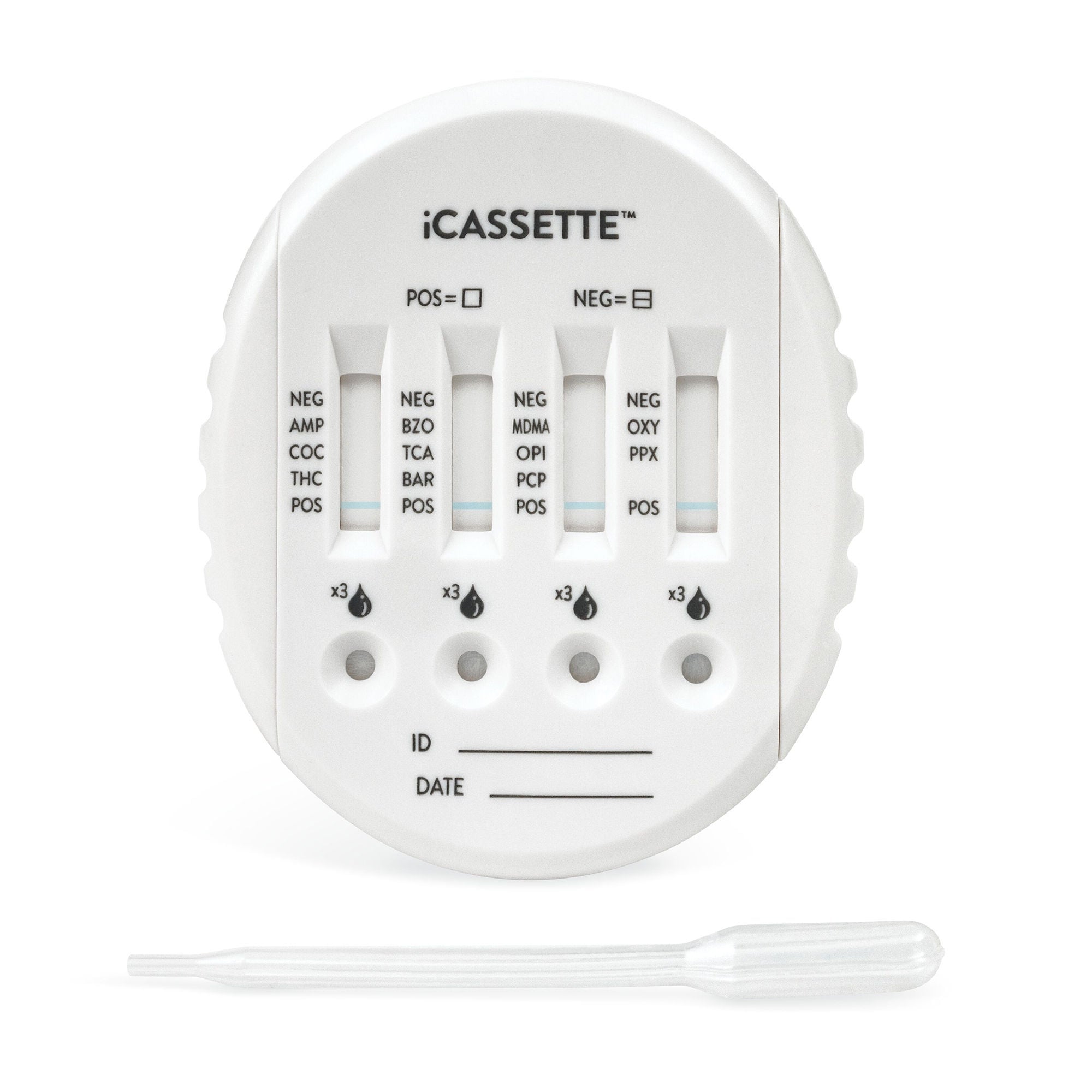 Abbott Rapid Dx North America LLC - I-DOA-2155 Drugs of Abuse Test Kit iCassette™ AMP, COC, OPI, PCP, THC 25 Tests CLIA Waived