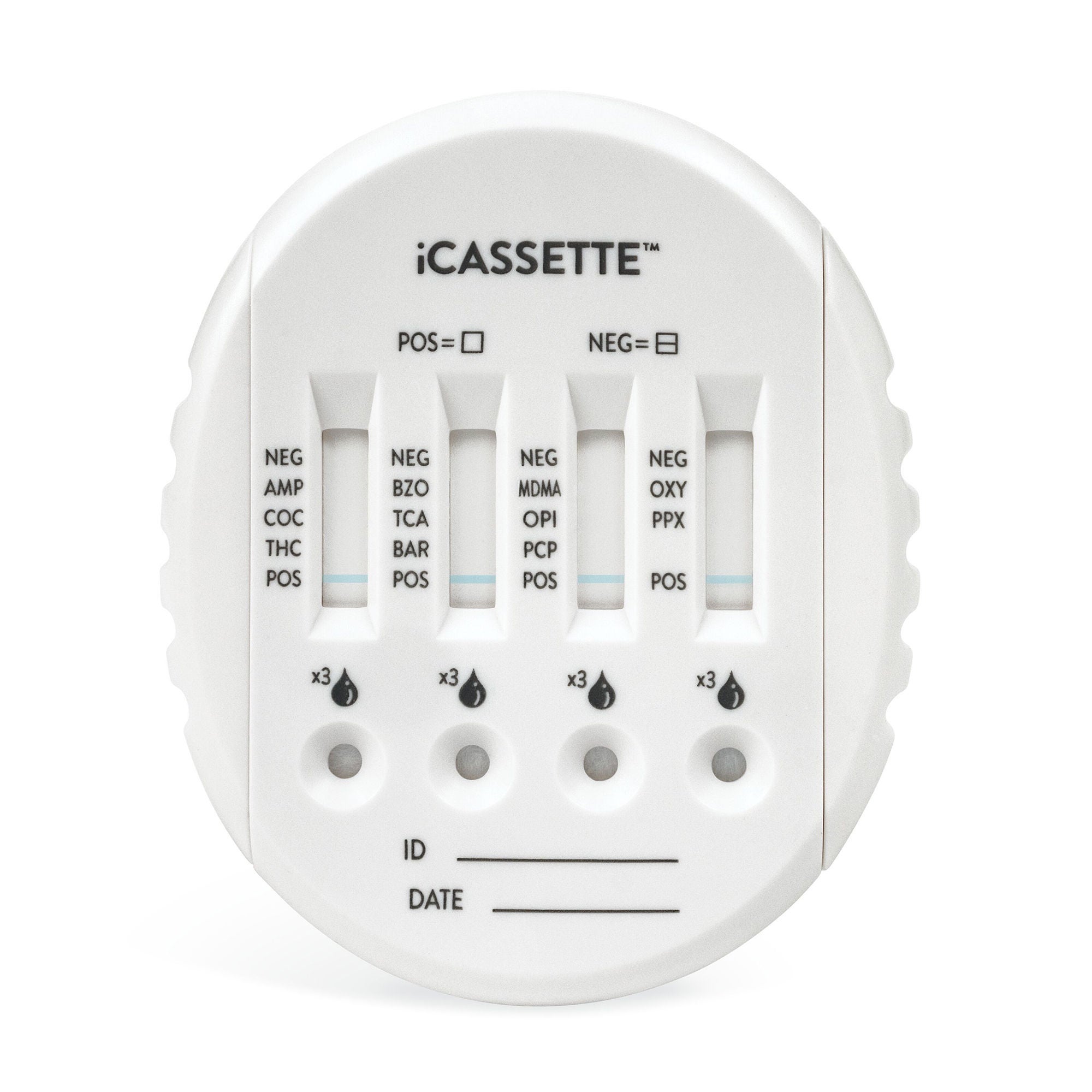 Abbott Rapid Dx North America LLC - I-DOA-2155 Drugs of Abuse Test Kit iCassette™ AMP, COC, OPI, PCP, THC 25 Tests CLIA Waived