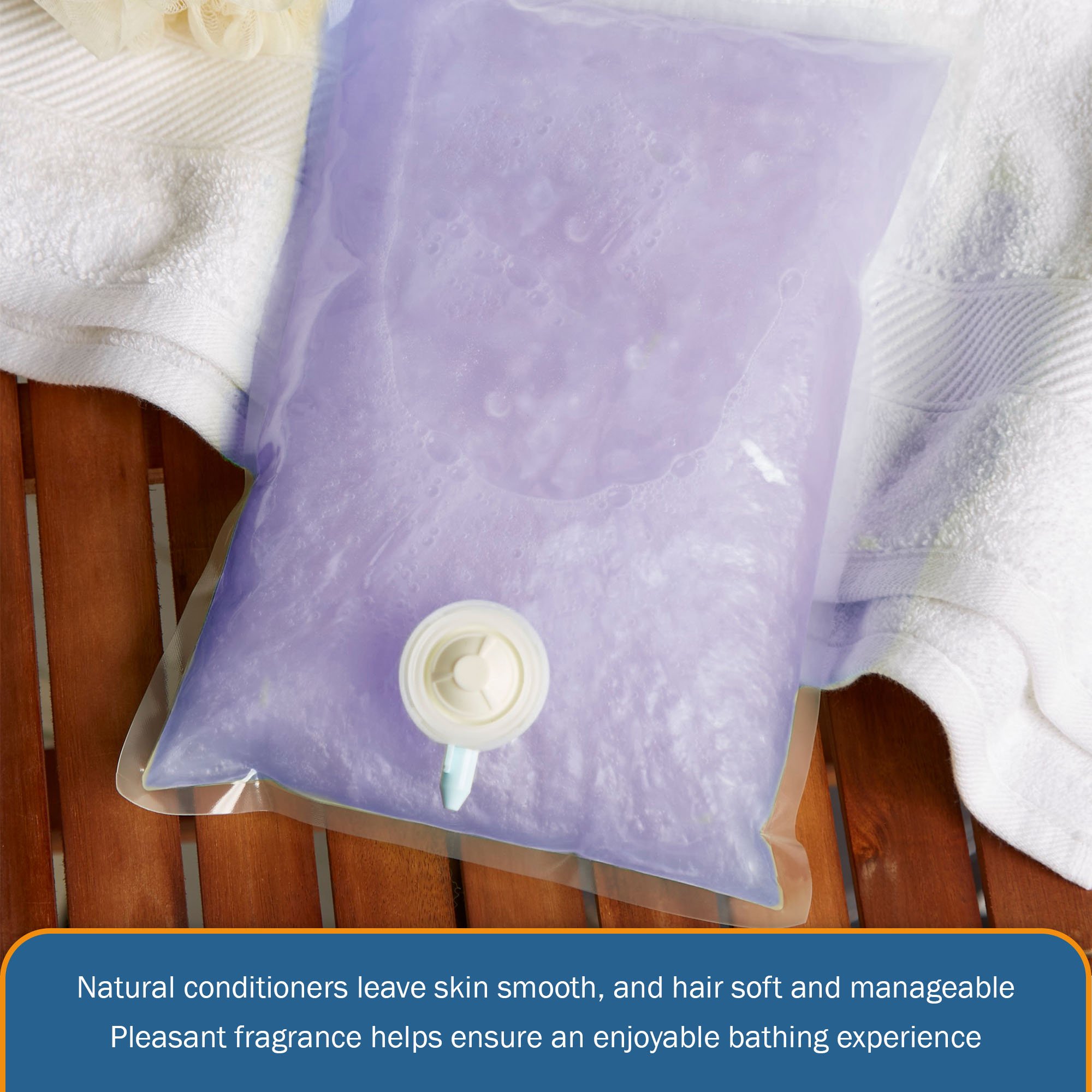 McKesson Brand 53-29006-2000 - McKesson Tearless Shampoo & Body Wash, 2000 mL Dispenser Refill Bag, Lavender - 1/Case