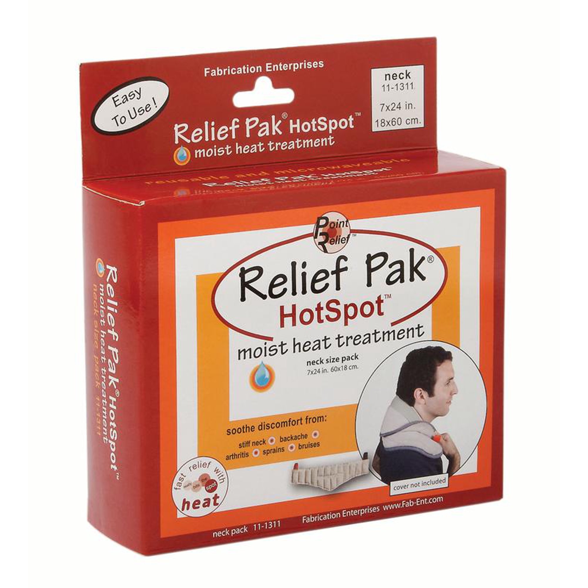 Relief Pak HotSpot Contour Moist Heat Therapy Pad 11-1311 by Fabrication Enterprises