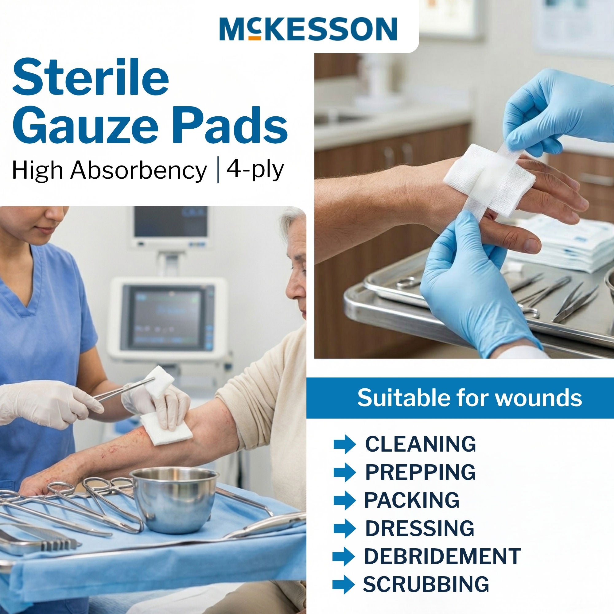 McKesson Nonwoven Sponge 16-42224 by McKesson Brand