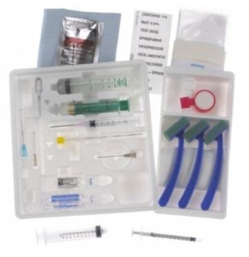 B. Braun - 332259 Epidural Tray Perifix® Single Shot Tuohy / Winged / Metal Stylet 20 Gauge 3-1/2 Inch