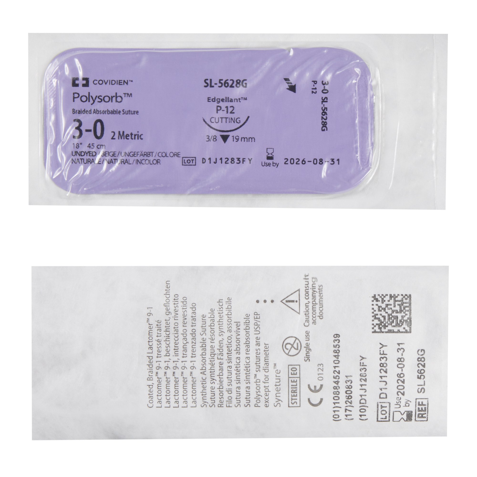 Covidien SL-5628G - Polysorb™ Suture with Needle - 12/Box