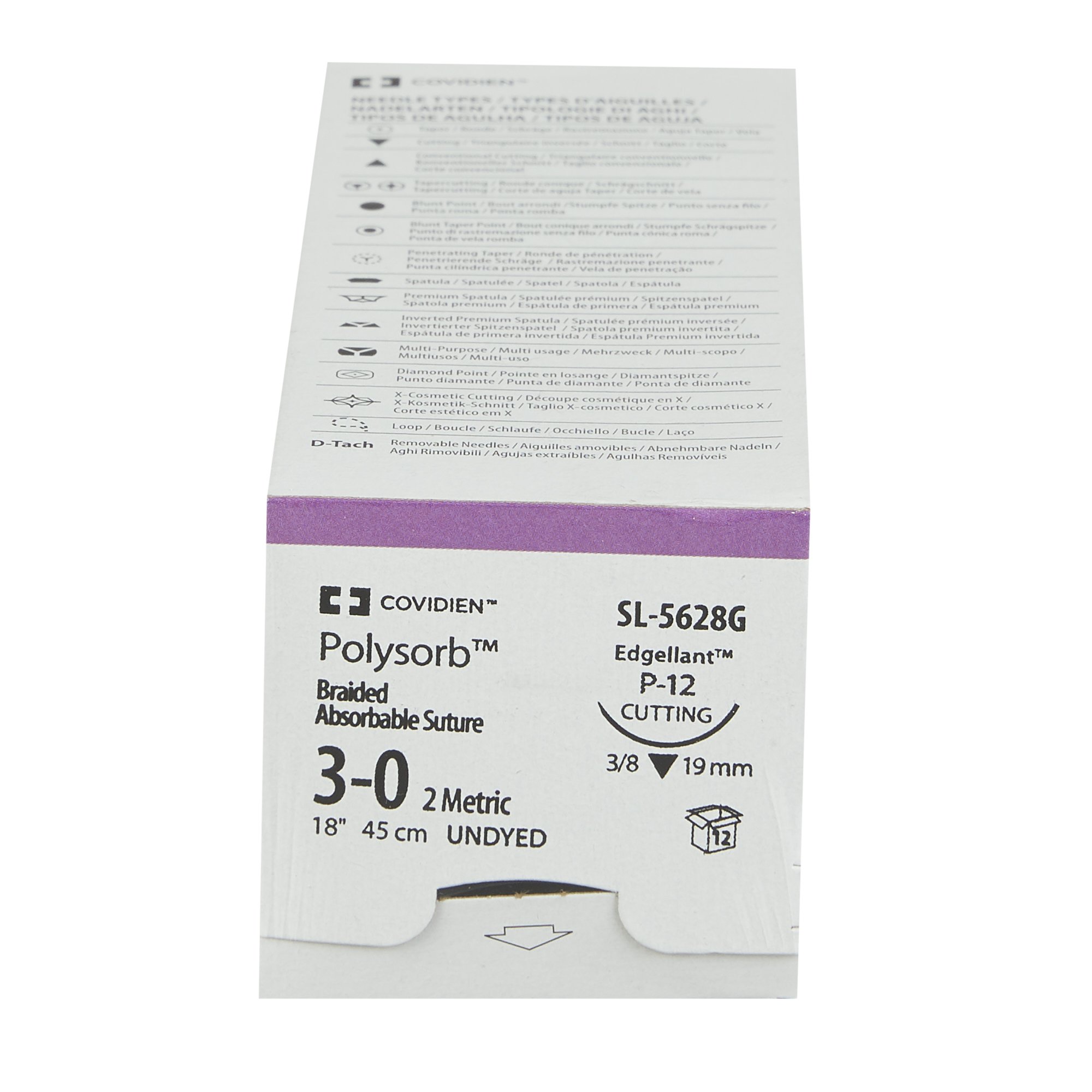 Covidien SL-5628G - Polysorb™ Suture with Needle - 12/Box