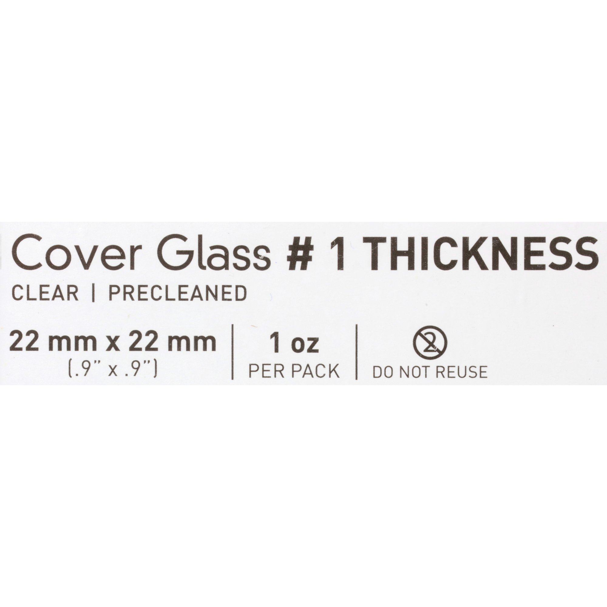 McKesson Brand 16-7135 - McKesson Cover Glass, 22 x 22 mm - 1/Pack, 10/Box