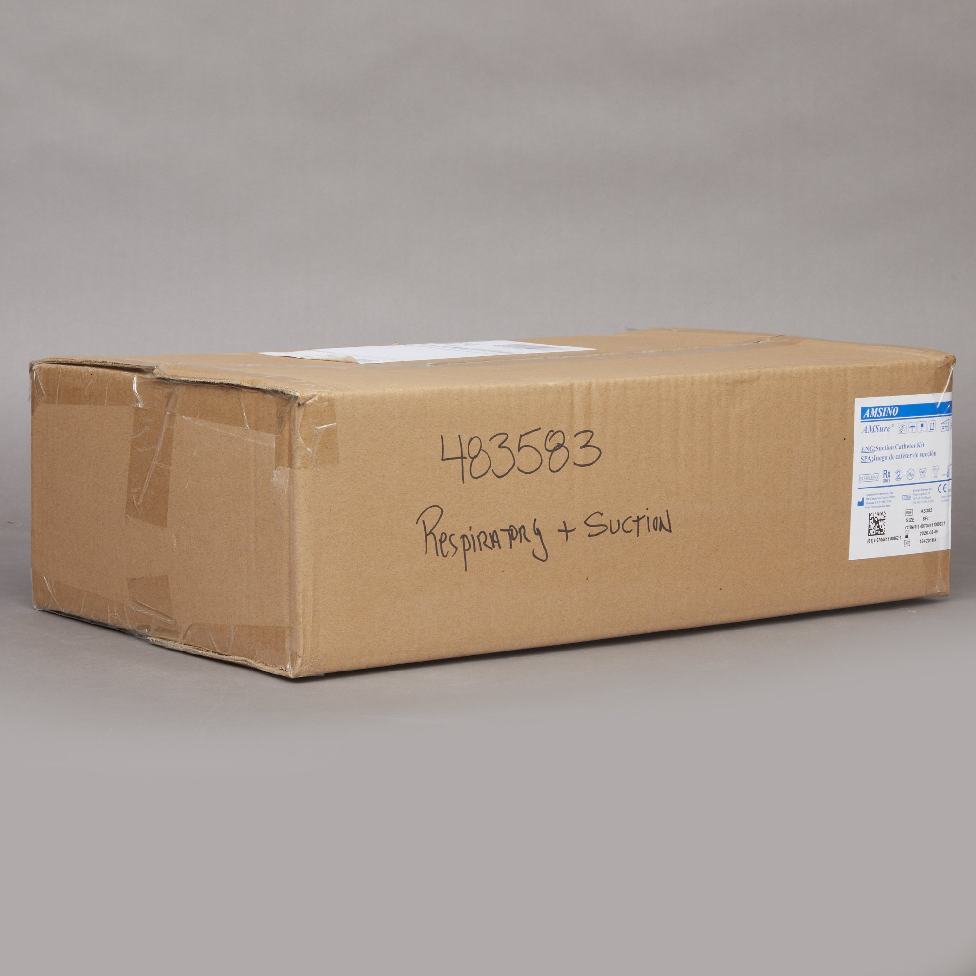 Amsino International AS382 - AMSure® Suction Catheter Kit, 8 Fr. - 1/Each, 50/Case