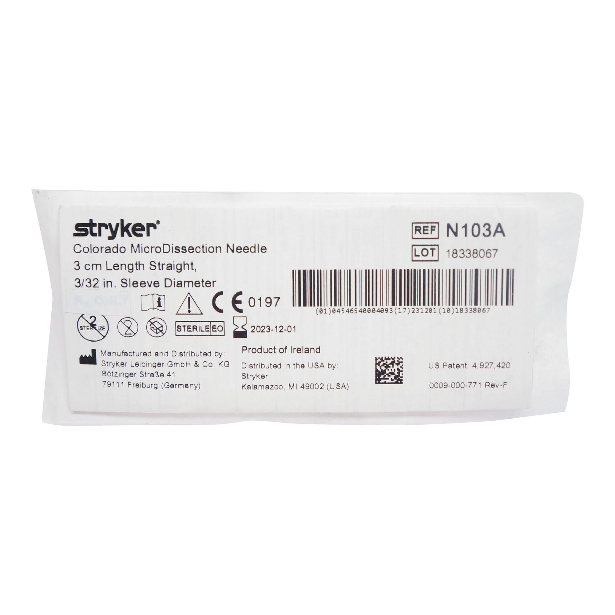 Stryker - N103A Colorado MicroDissection Electrode