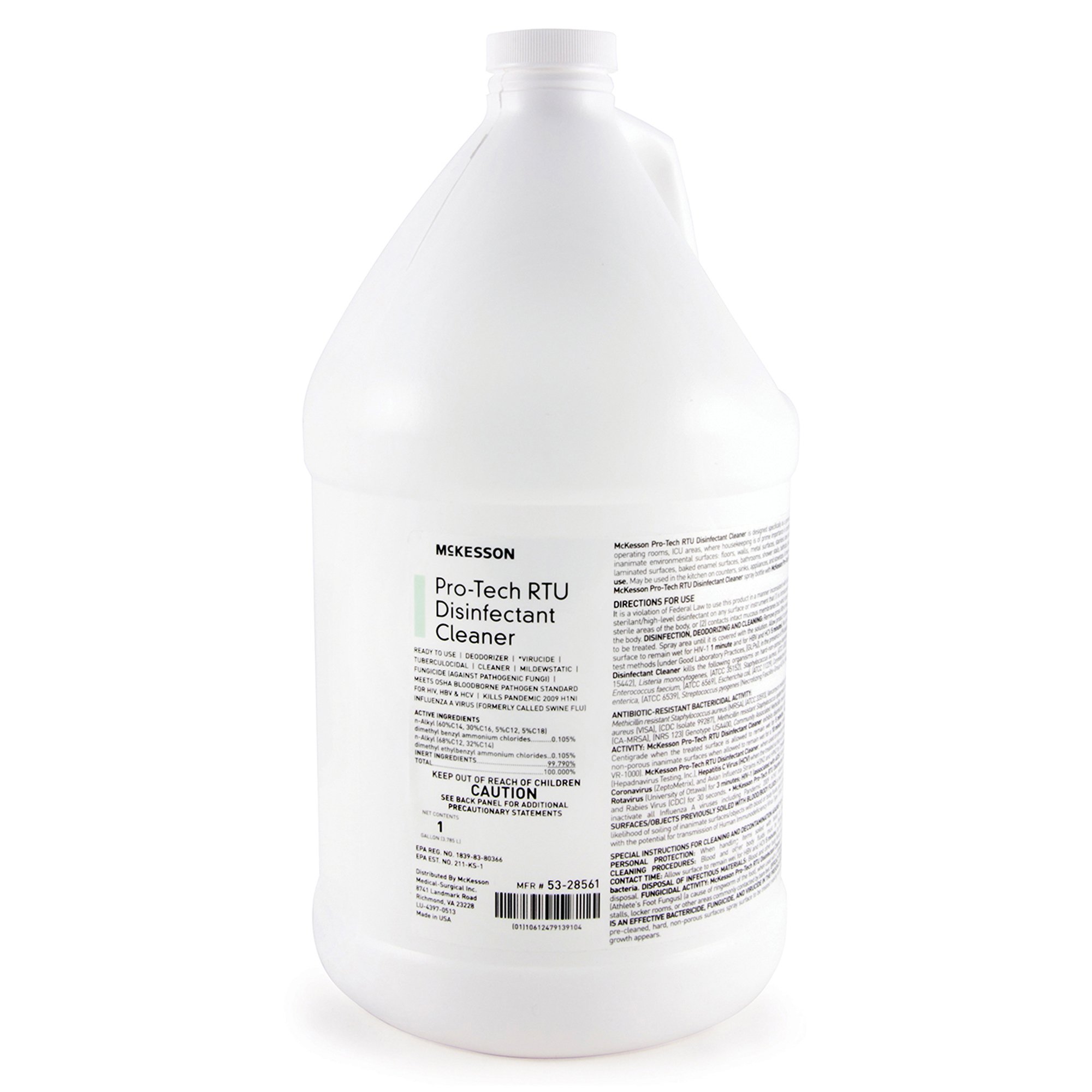 McKesson Brand 53-28561 - McKesson Pro-Tech Surface Disinfectant Cleaner Alcohol-Based Liquid Floral Scent - 1/Each, 4/Case