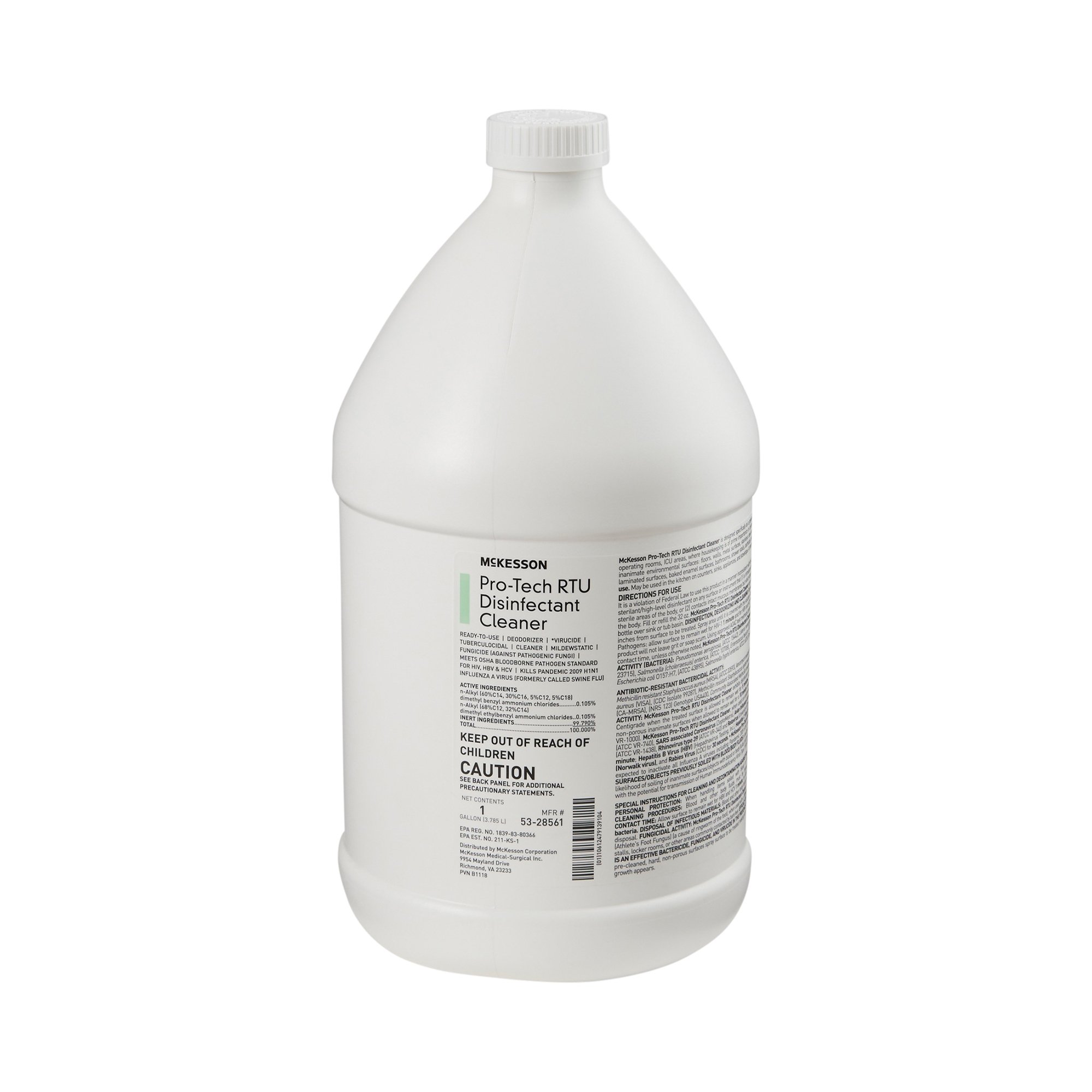 McKesson Brand - 53-28561 McKesson Pro-Tech Surface Disinfectant Cleaner Alcohol-Based Liquid Floral Scent