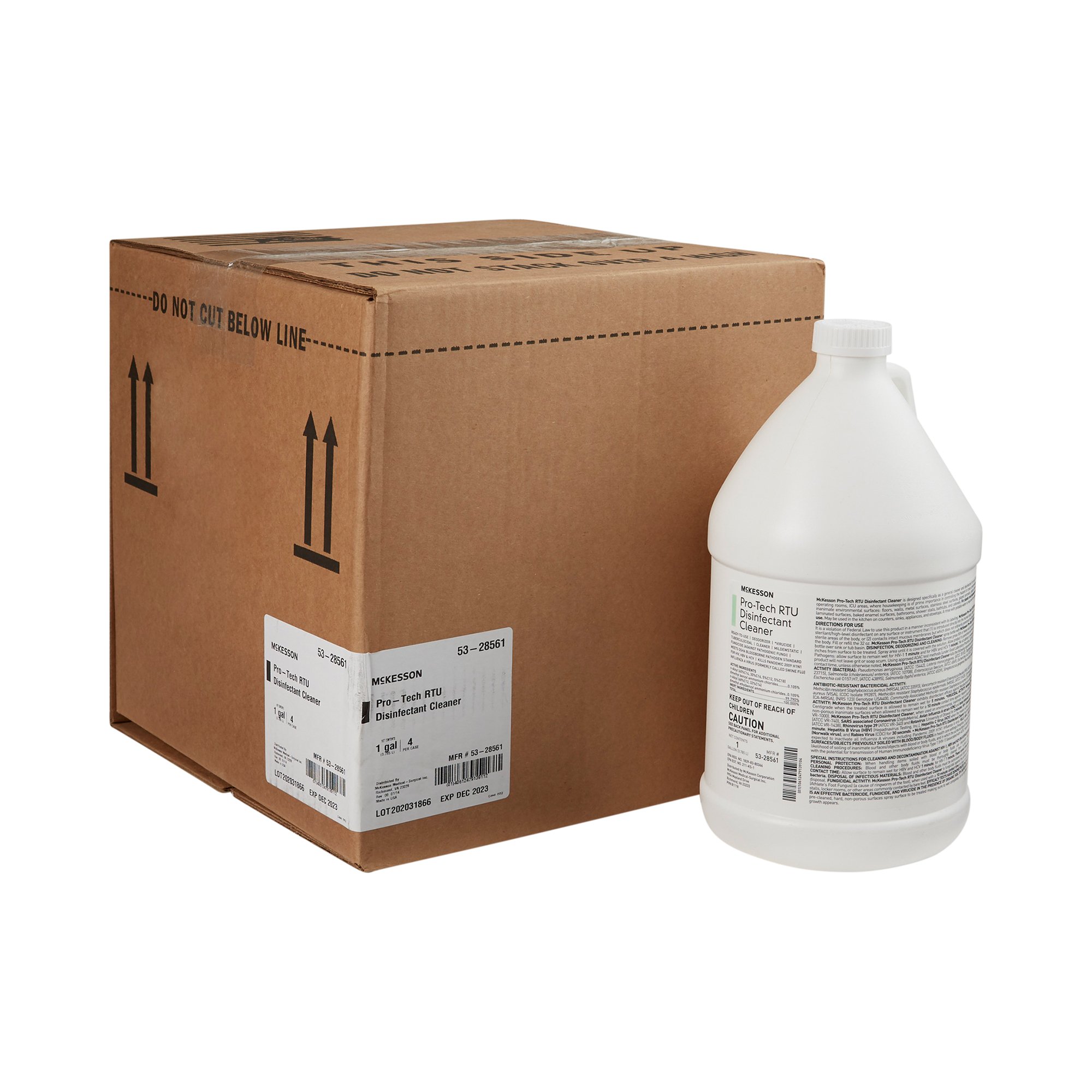 McKesson Brand 53-28561 - McKesson Pro-Tech Surface Disinfectant Cleaner Alcohol-Based Liquid Floral Scent - 1/Each, 4/Case