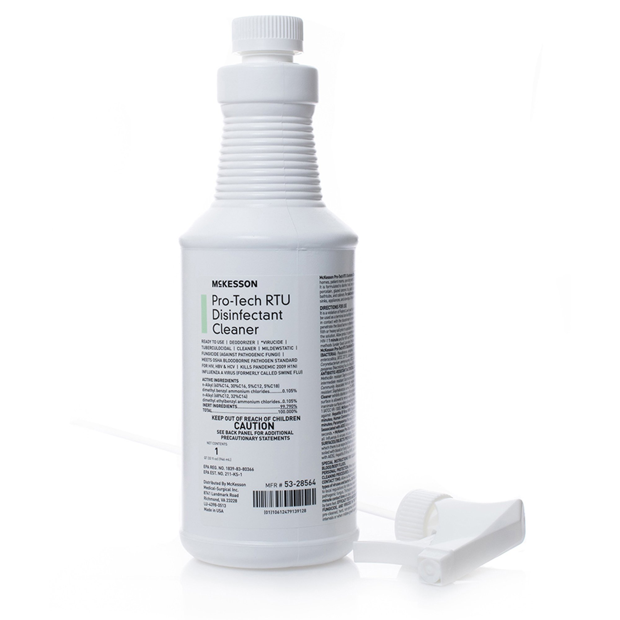 McKesson Brand - 53-28564 McKesson Pro-Tech Surface Disinfectant Cleaner Alcohol-Based Liquid Floral Scent